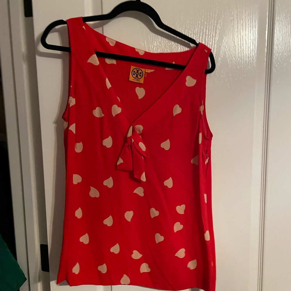 Tory Burch Sleeveless Heart Blouse